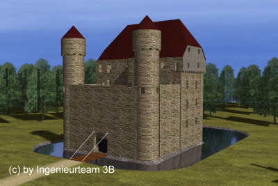 Rekonstruktion Grombach um 1550 (c) Ingenieurteam 3B